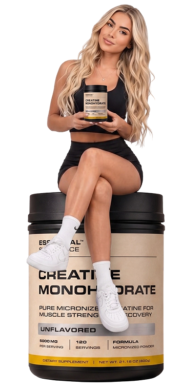 Athlete with ESSENTIAL SUBSTANCE Creatine